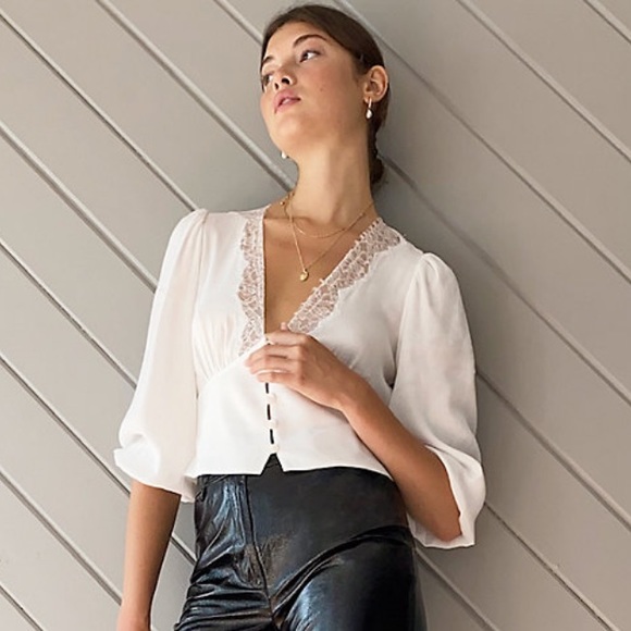 Aritzia NWT L romance me blouse - Picture 4 of 8